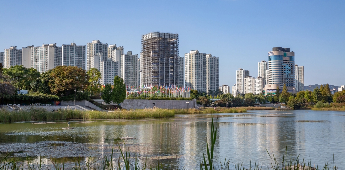 몽촌해자 수변 경관