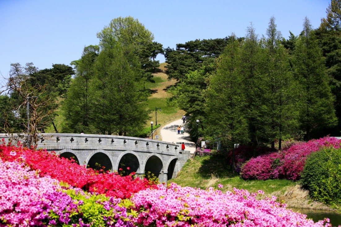 호반의 길 산책/조깅코스 곰말다리