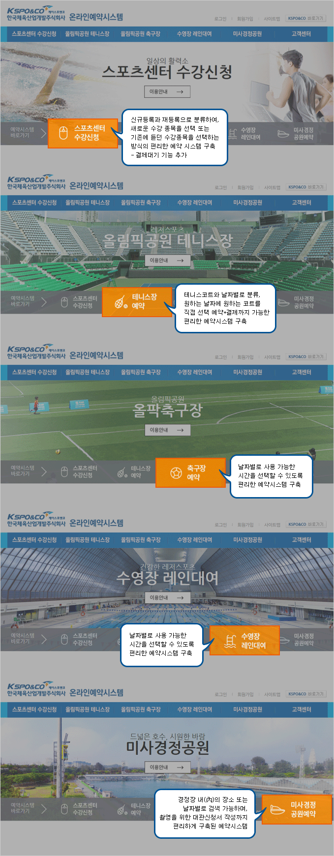 모든 온라인예약 서비스를 사용할 수 있습니다.