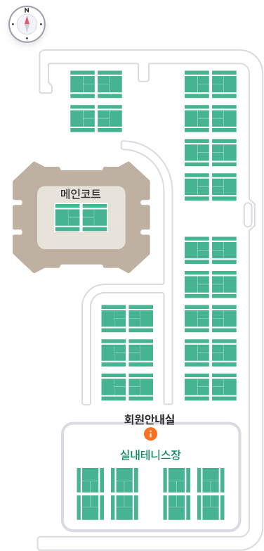 테니스 코트 배치도